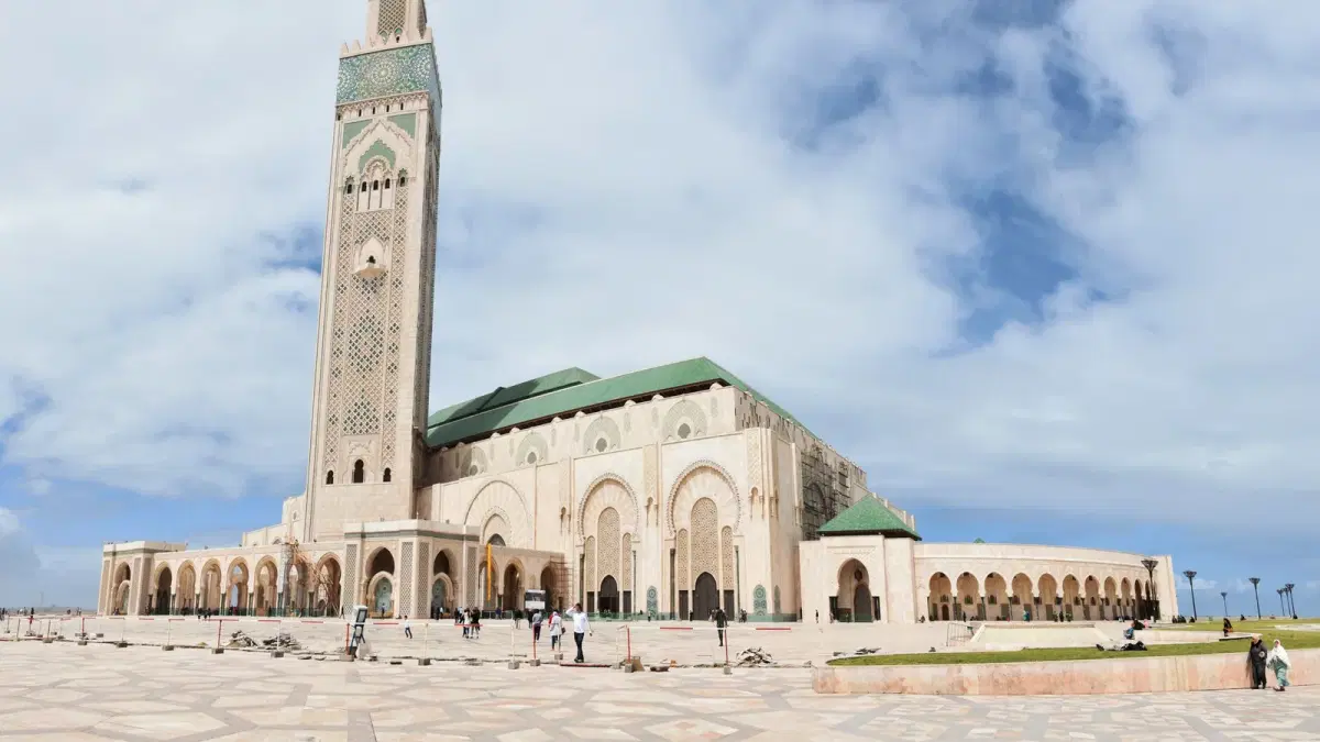 The Hassan II Mosque in Casablanca, Morocco